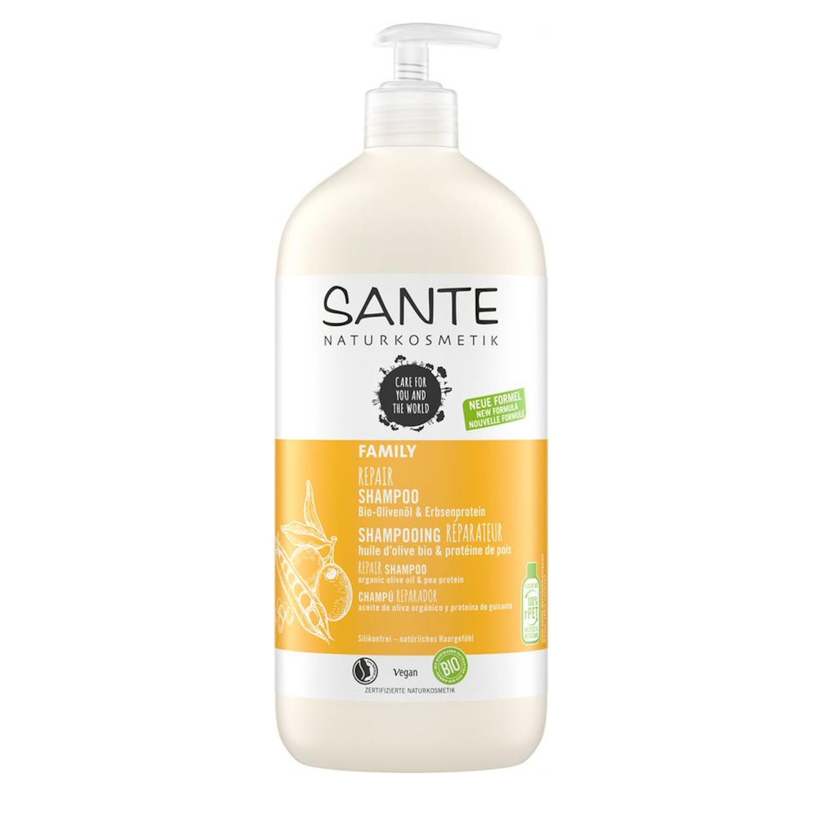 Regenerating shampoo with olive oil and pea protein, Sante, 500 ml -  Feelgreen.lv - Organic products for a healthy life